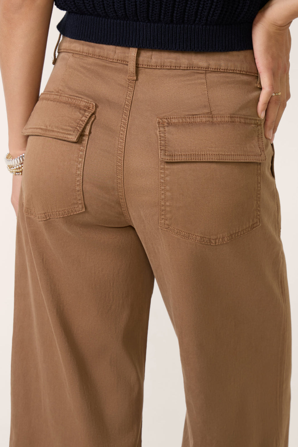 Meg Wide Leg W Porckchop Pocket