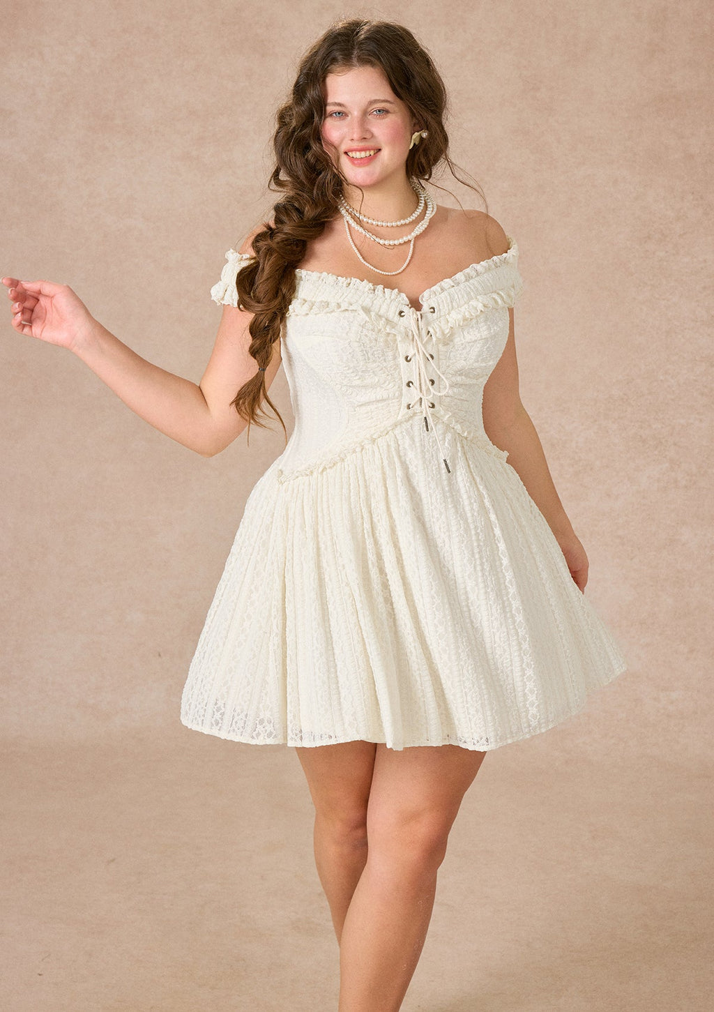 Curve&Plus Twin Butterflies Dress(Short)