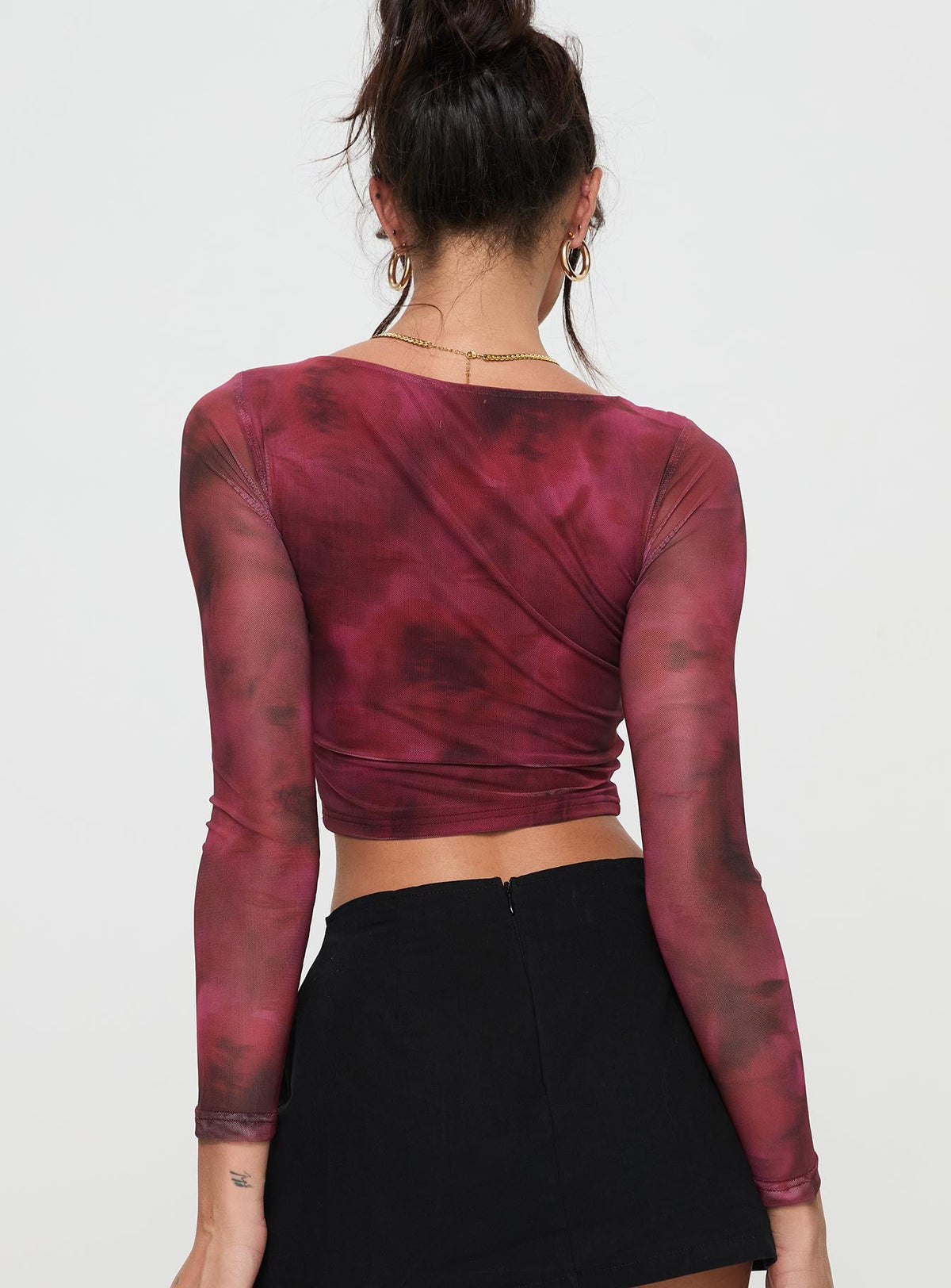 Stilla Long Sleeve Top Red