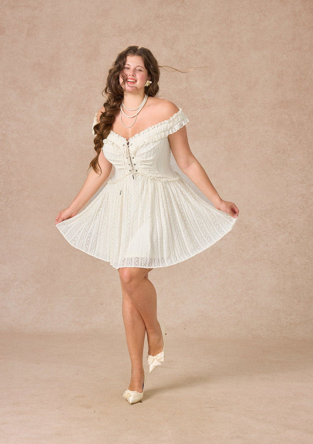 Curve&Plus Twin Butterflies Dress(Short)