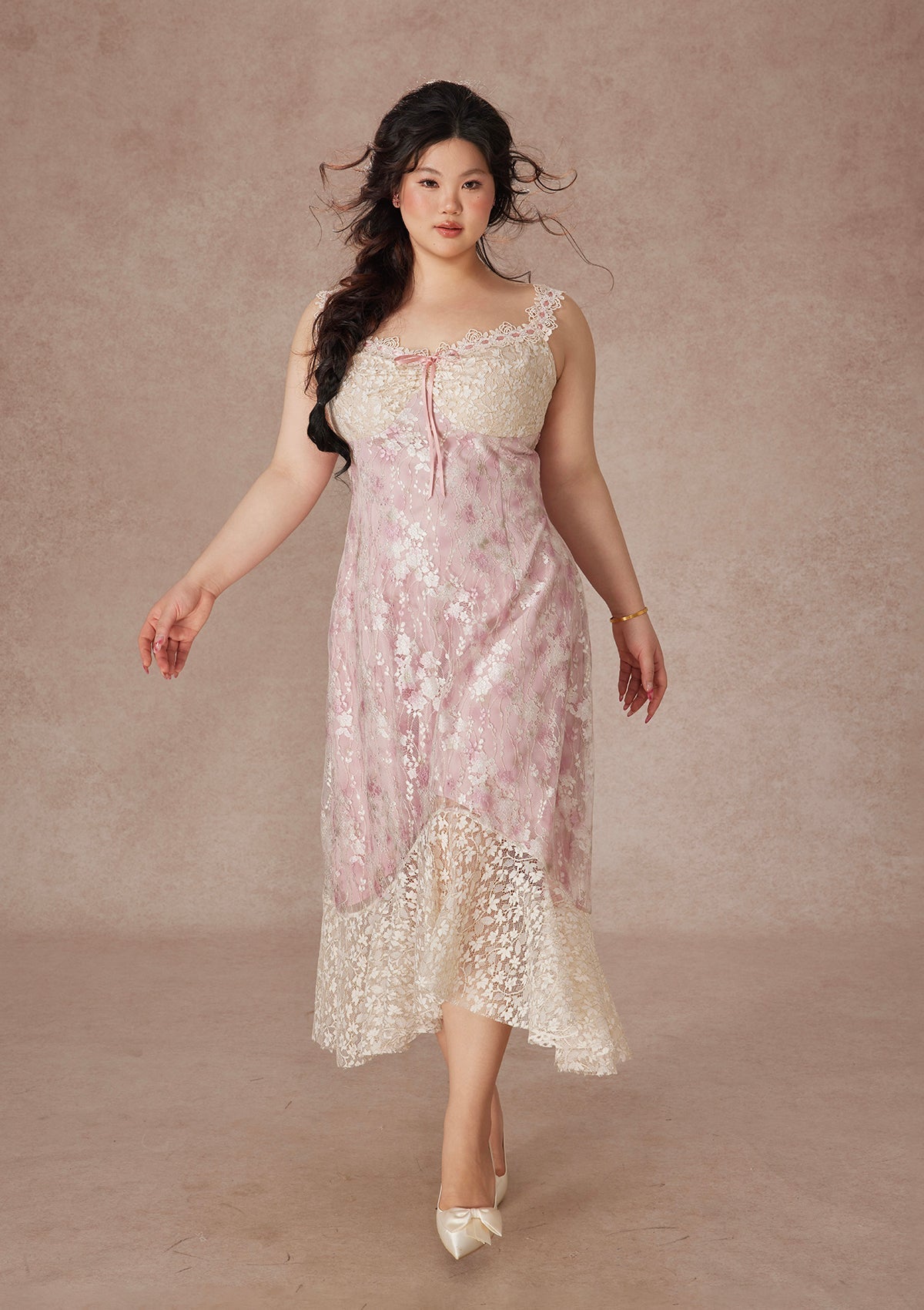Curve&Plus Floral Vine Fairy Shoes Dress