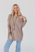 Ready Or Not Dolman Top - Latte