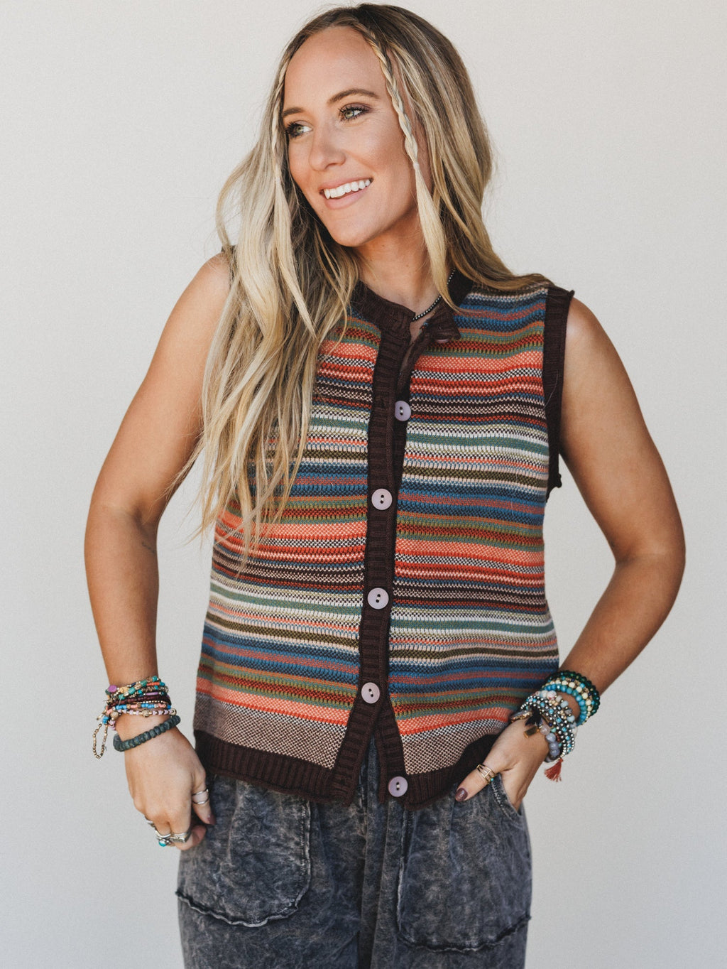 Meadow Moonrise Sweater - Brown