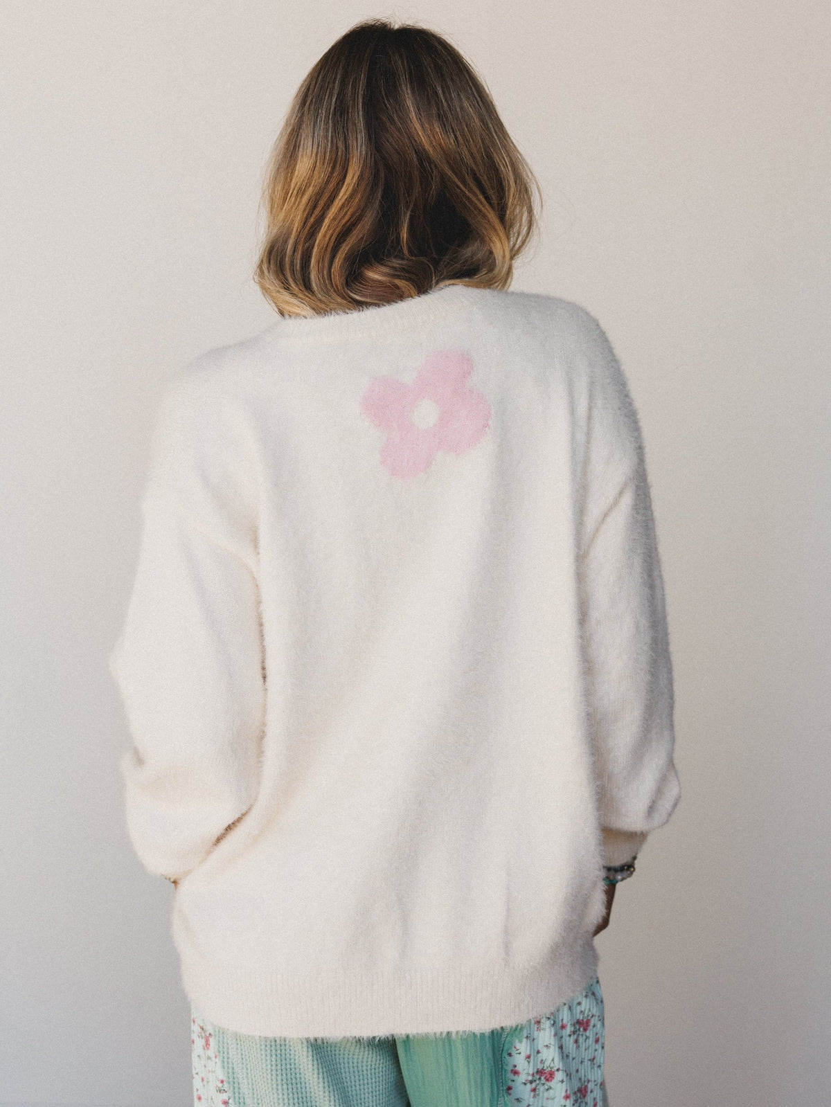 Mantra Song Oversized Sweater - Cream