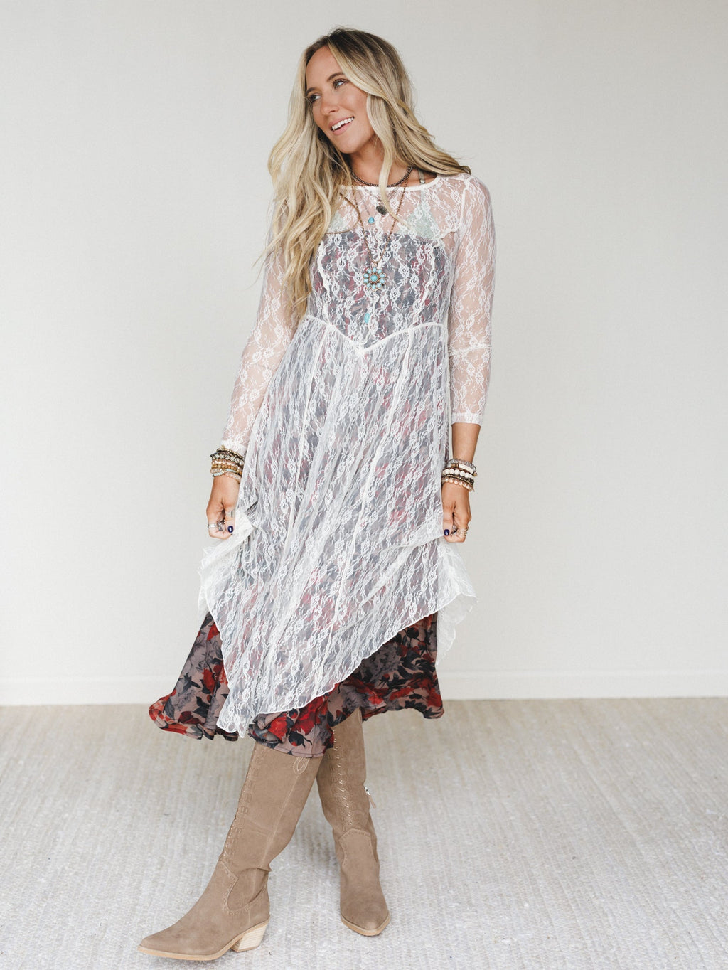 Sunstone Vale Dress - White - Pre Order
