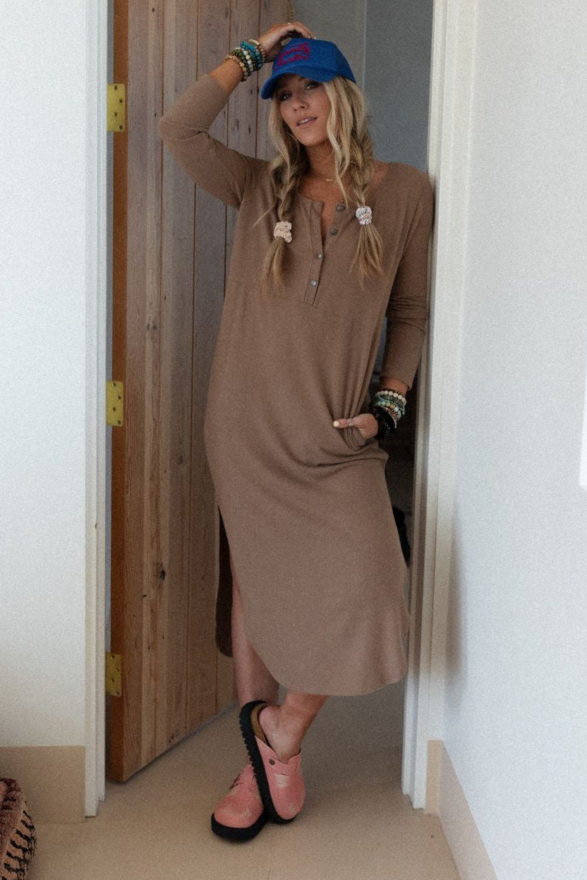 The Nest Simply Comfort Dress - Mocha - Pre Order