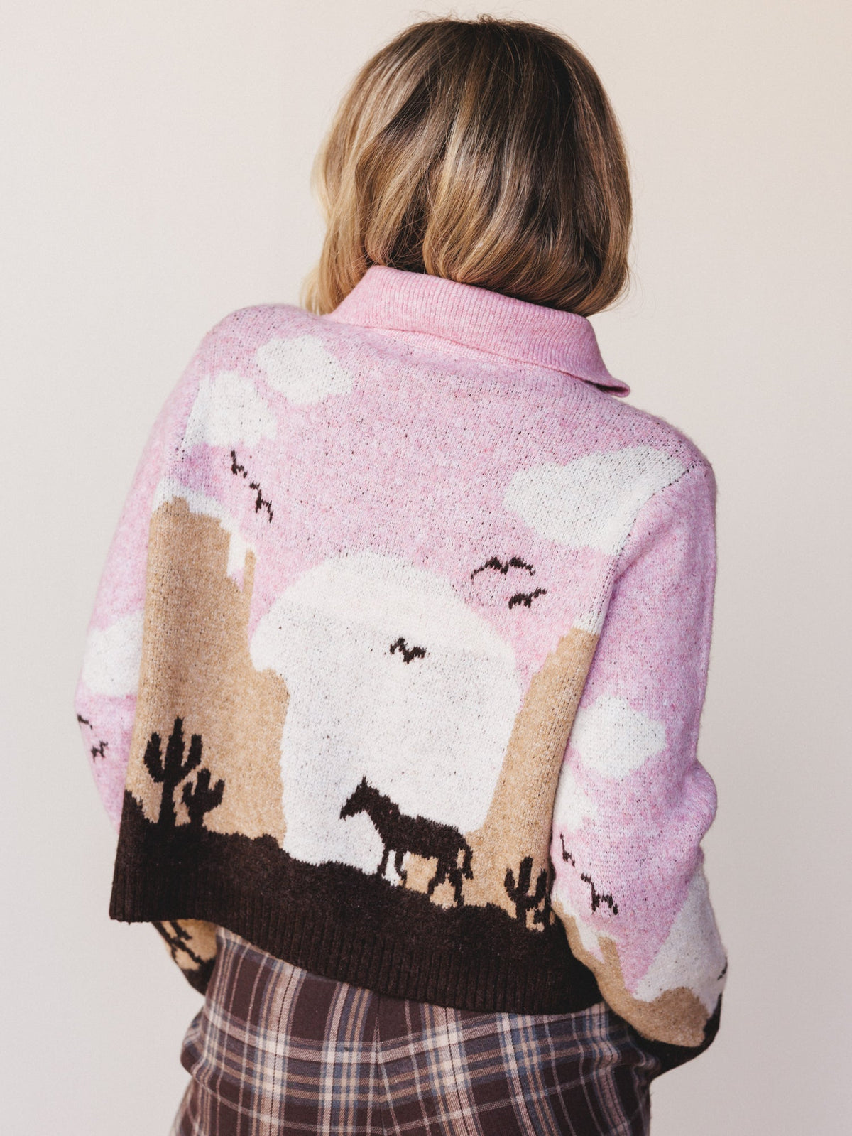 Blush Canyon Cardigan Sweater - Pink