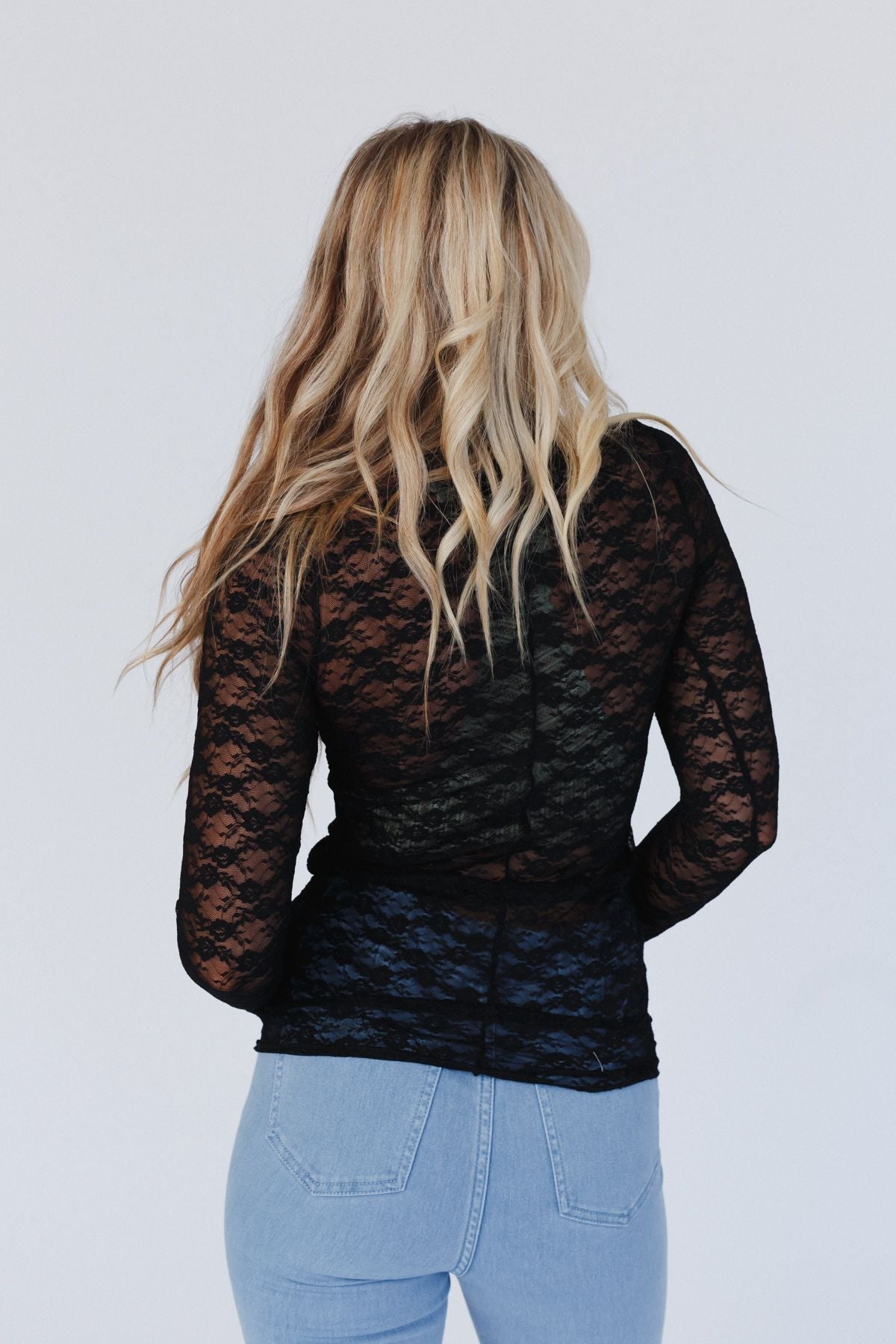 Call It Love Lace Top - Black