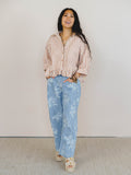 Go Time Blouse - Ivory Rust