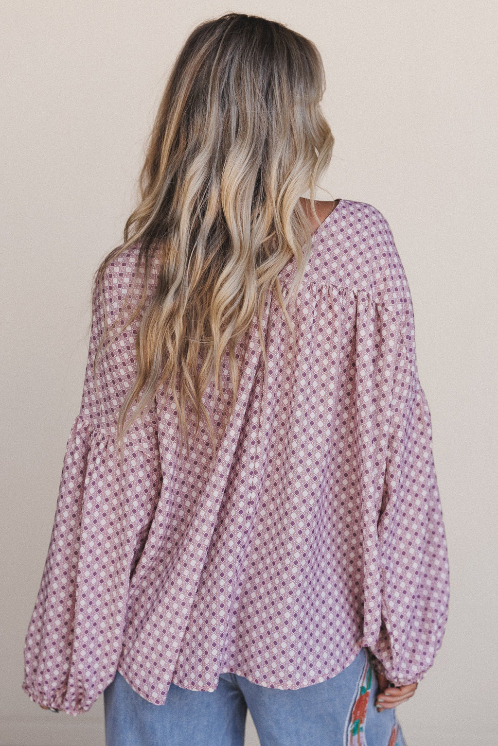 The Nest Kendrix Printed Top - Rose