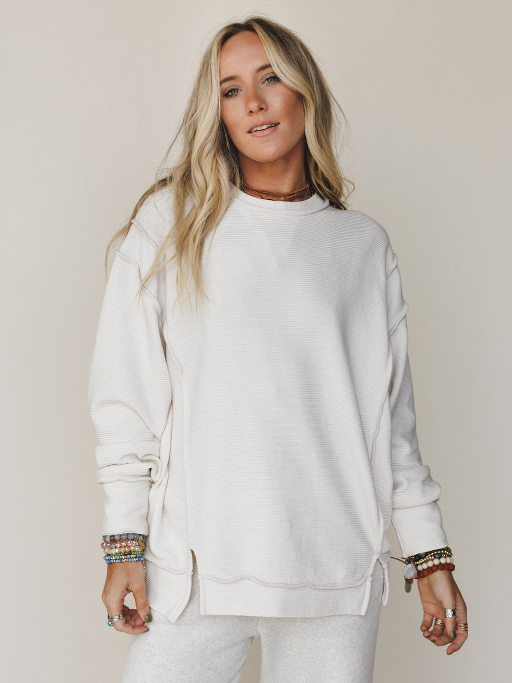 Always Home Sweatshirt - Sand Beige