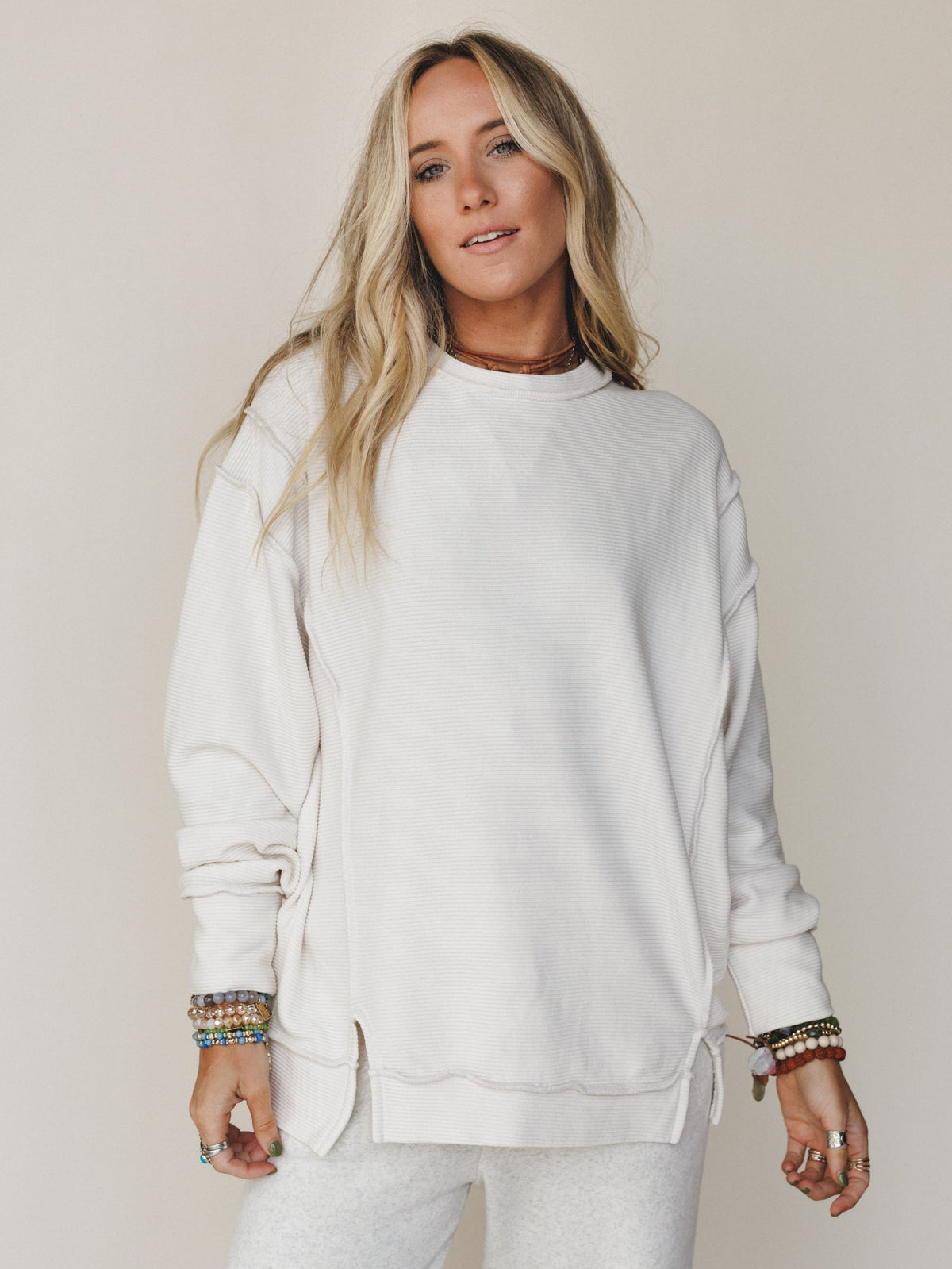 Always Home Sweatshirt - Sand Beige