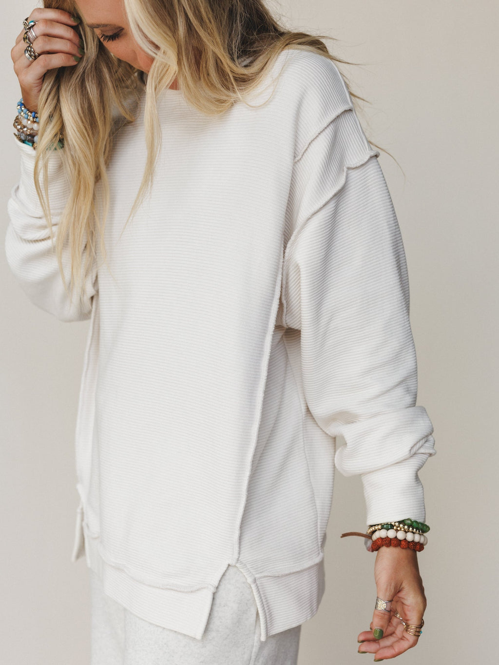 Always Home Sweatshirt - Sand Beige