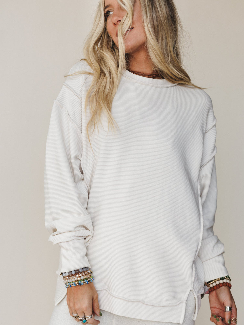Always Home Sweatshirt - Sand Beige