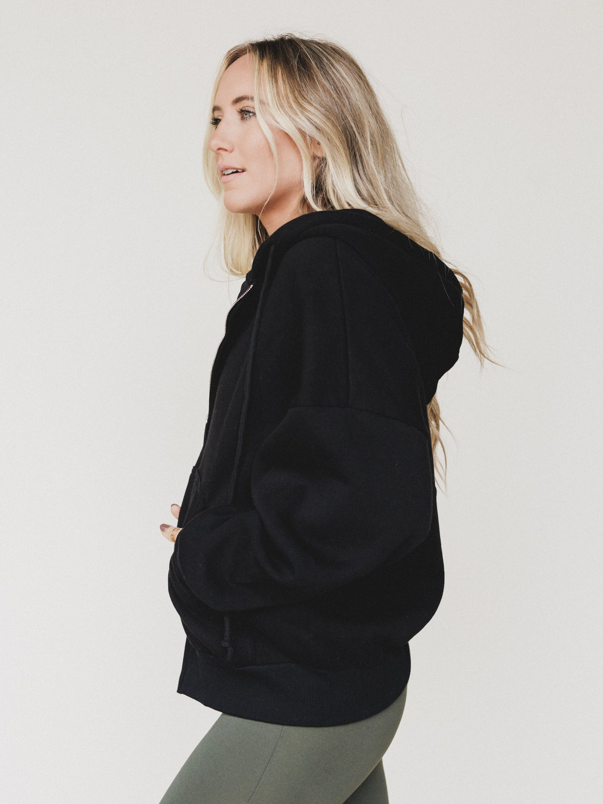 Driftwood Oversized Hoodie - Black