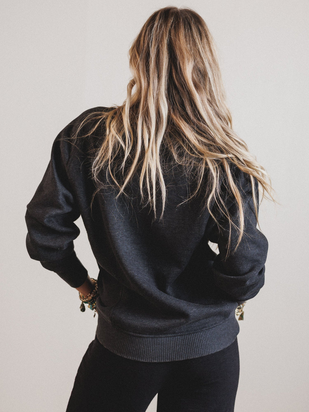Whispering Pines Sweatshirt  - Black