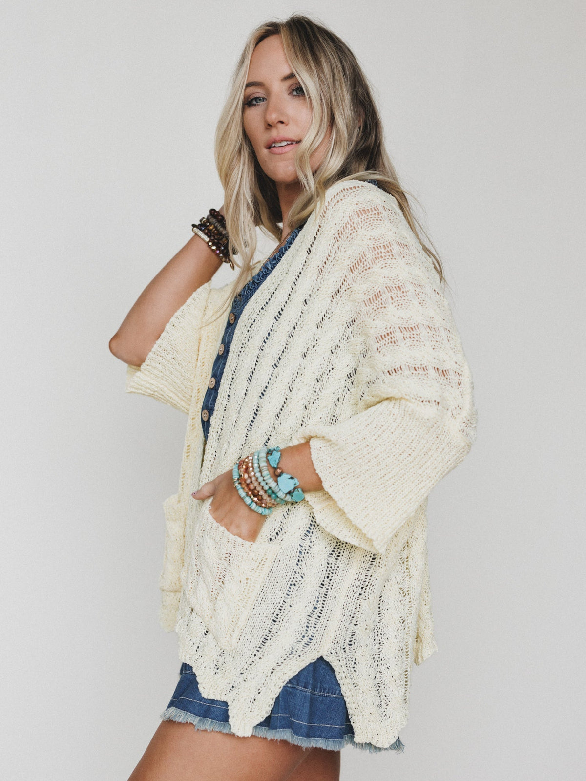 Island Escape Cardigan - Pineapple