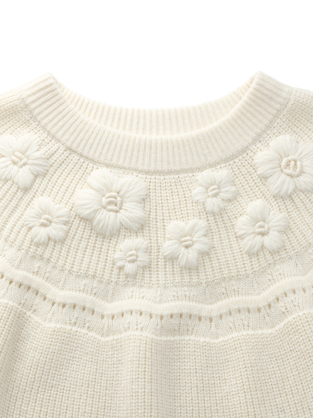 Wool Blend Embroidered Women Sweater