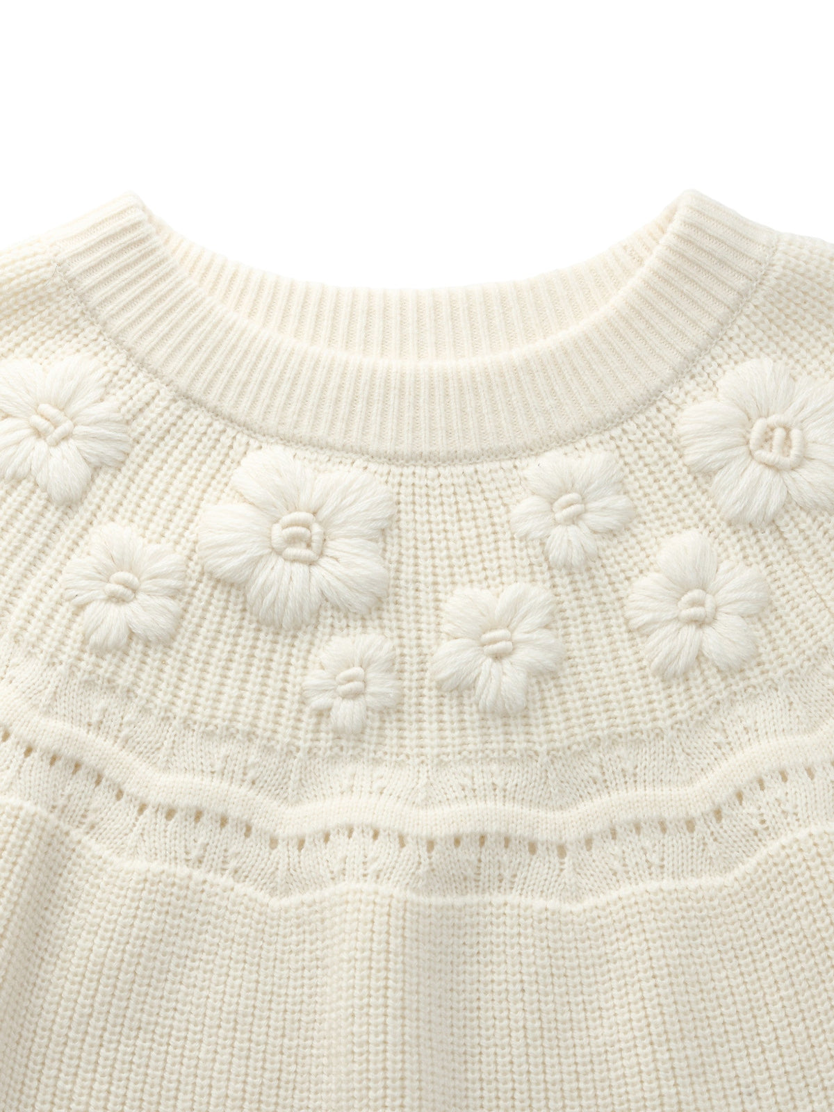 Wool Blend Embroidered Women Sweater