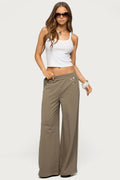Zania Iridescent Button Sweatpants