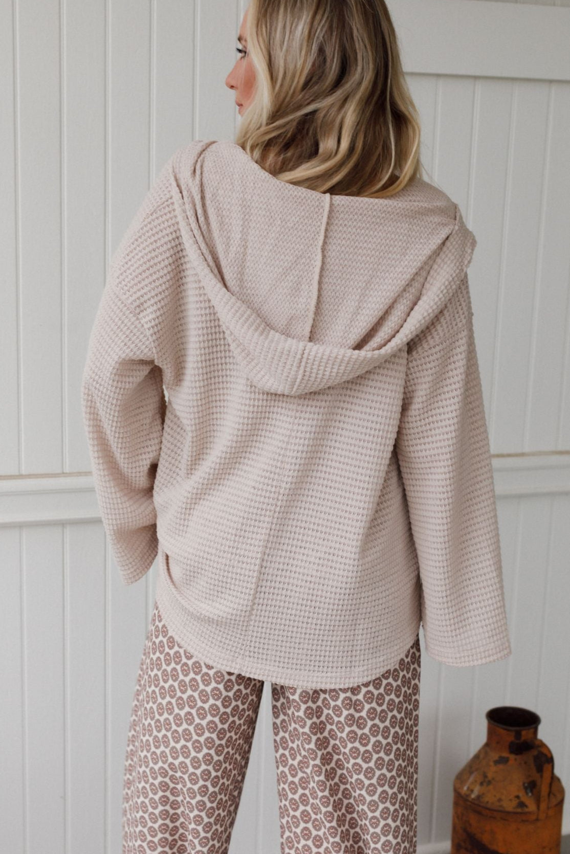 The Nest Serene Textured Top - Oatmeal