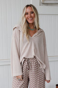 The Nest Serene Textured Top - Oatmeal