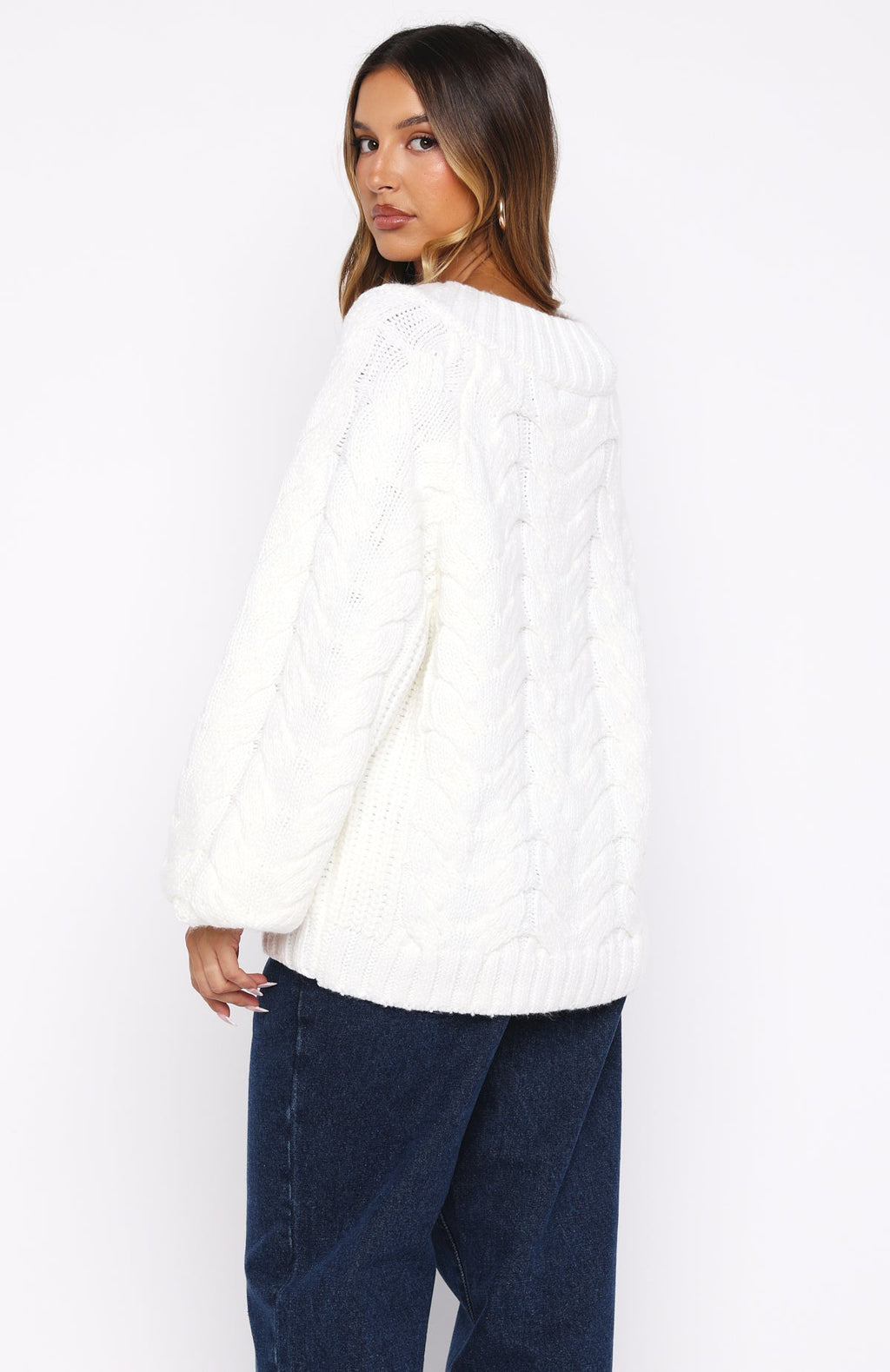 Showfern Knit Sweater Off White