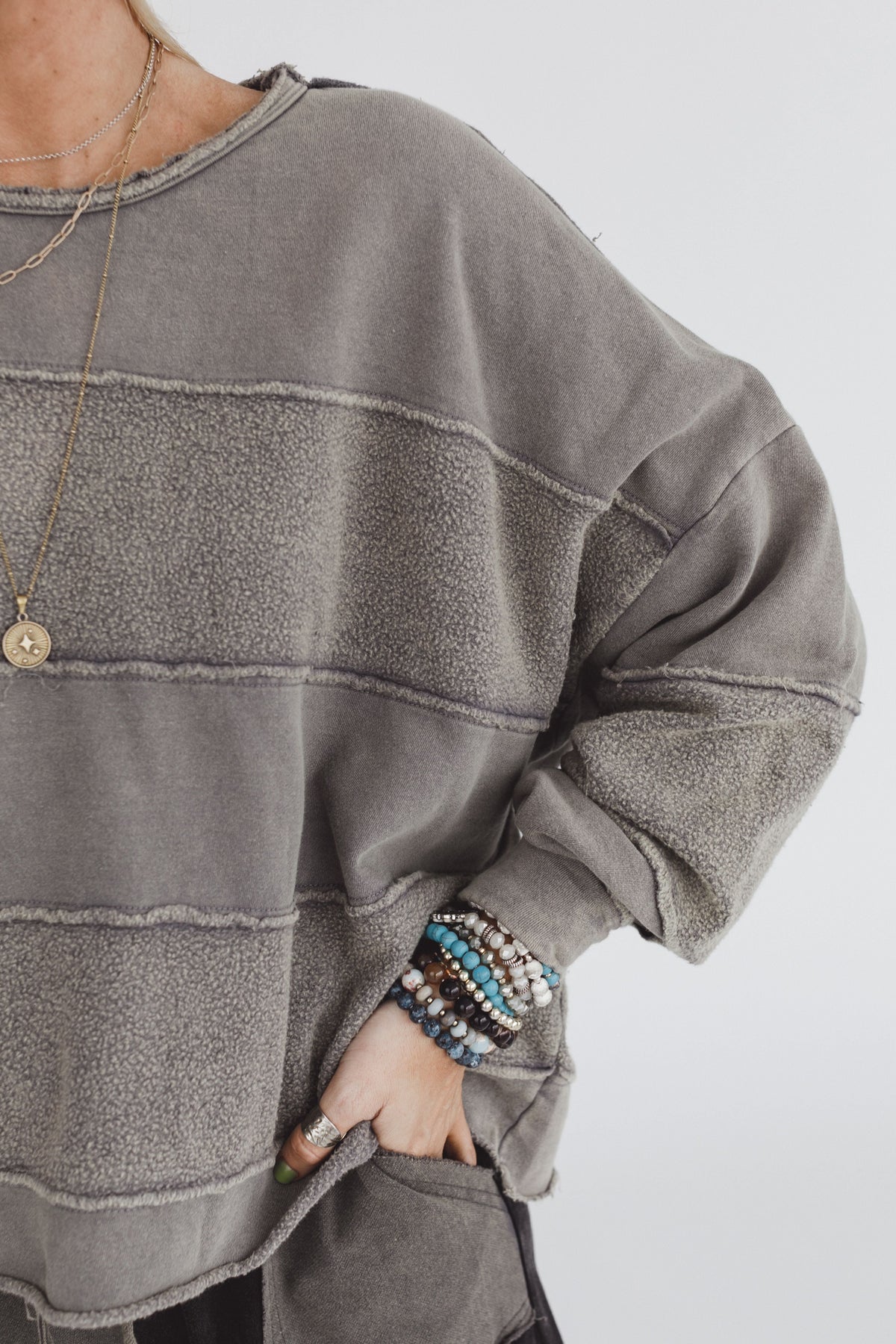 Dawson Pullover Top - Mocha